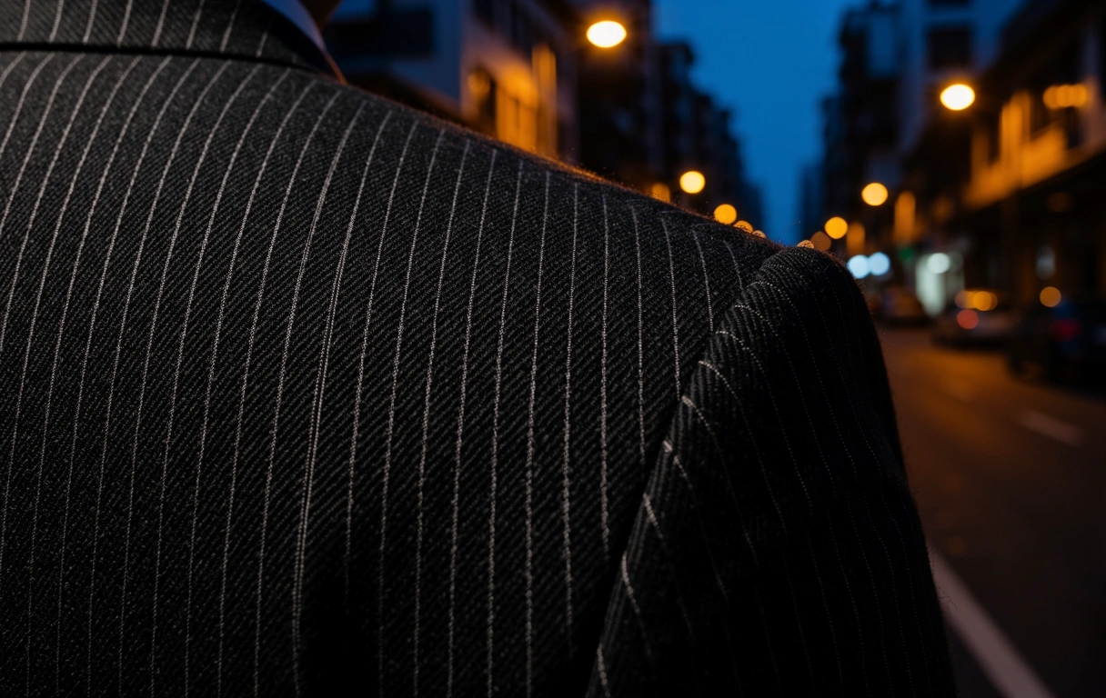High-quality merino wool textile detail
